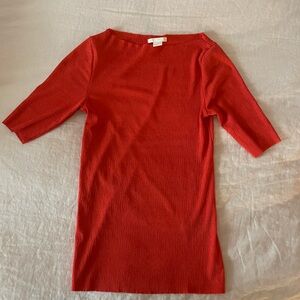 H&M Coral Boatneck Top